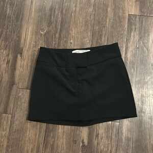 Bershka mini skort, mini black skirt